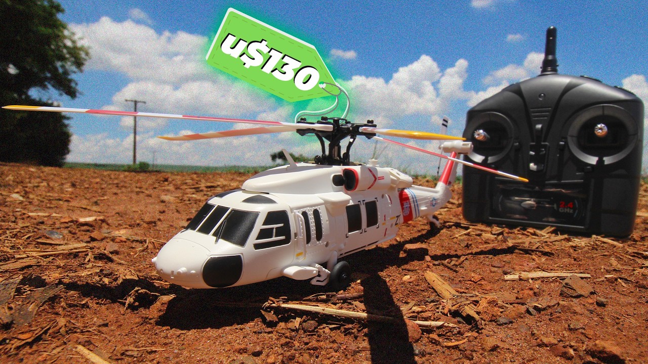 O HELICÓPTERO QUE VOA SOZINHO? WLToys XK K270 Black Hawk Unboxing e Teste!