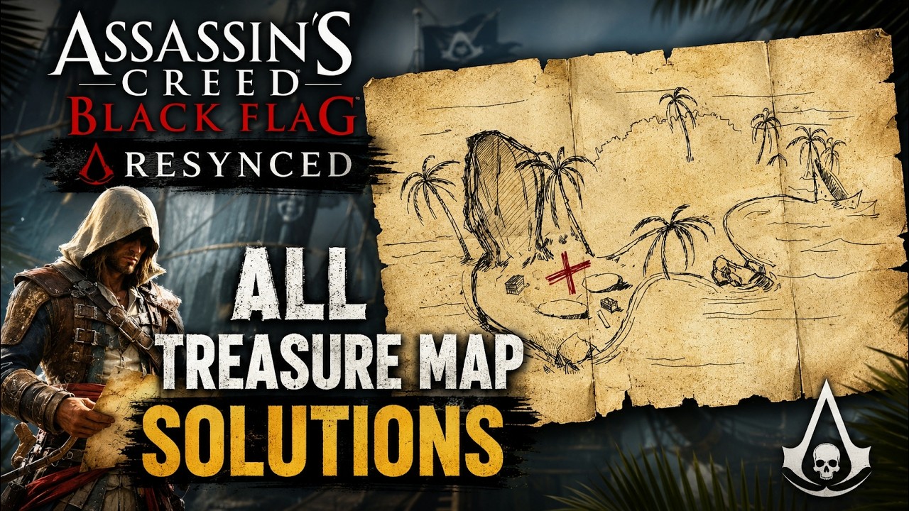 Assassin's Creed Black Flag Resynced - All Treasure Map Solutions