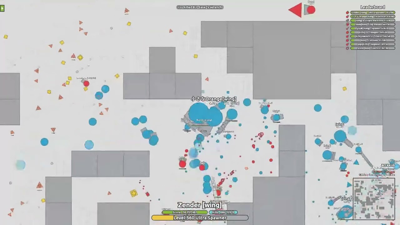 Arras.io 20m Ultra Spawner (Growth Arms Race Maze Clan Wars)