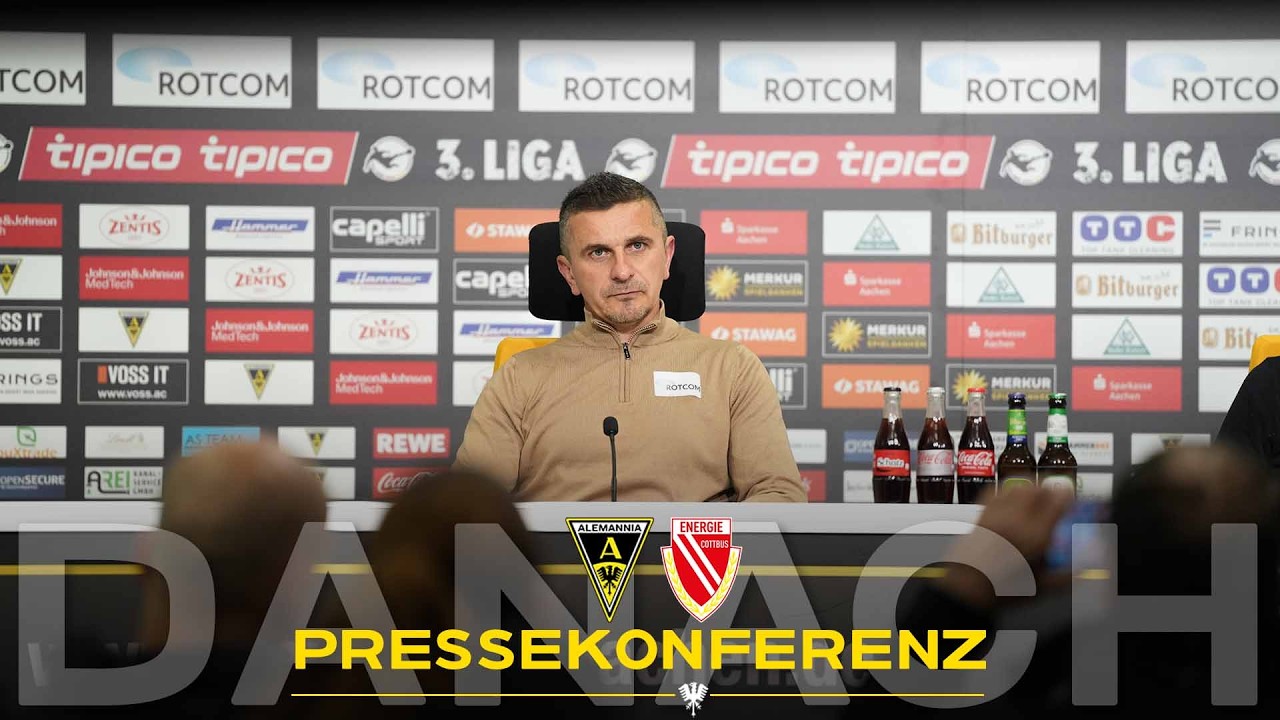4:1-Heimsieg I Pressekonferenz nach Alemannia Aachen - Energie Cottbus