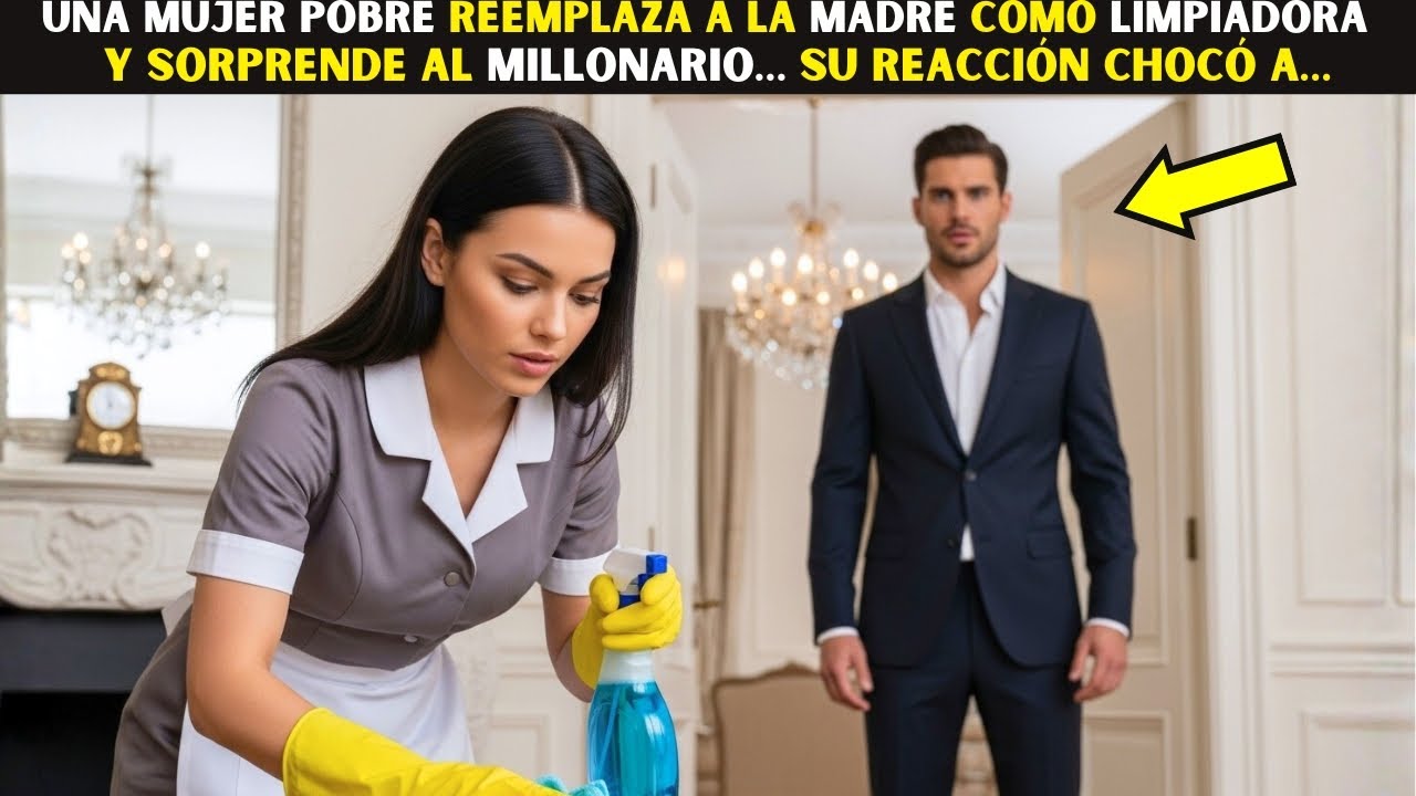 Una Mujer pobre reemplaza a la madre como limpiadora y sorprende al Millonario… Su reacción chocó a…