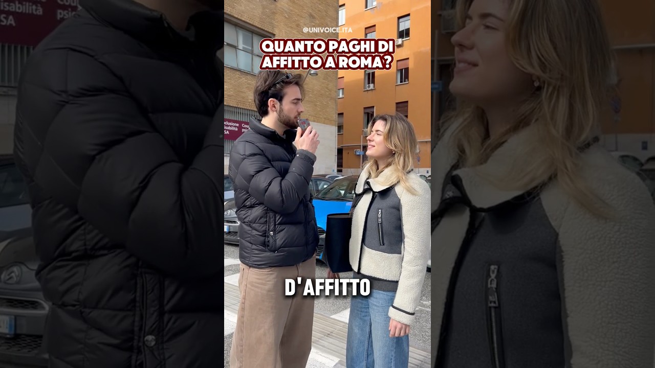 QUANTO PAGHI DI AFFITTO A ROMA?🏛️ #univoiceita #perte #intervista #affittocasa