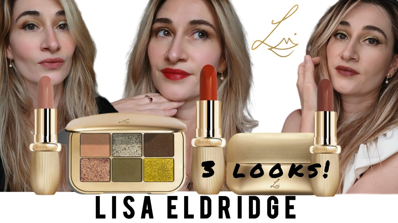 New LISA ELDRIDGE 3 MAKEUP LOOKS ! DESERT GLEAM EYESHADOW PALETTE + ROUGE EXPERIENCE LIPSTICK