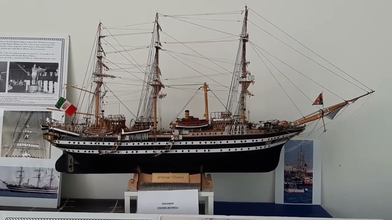 90° ANMI Ortona  Antonio Orlandi illustra la mostra di modellismo navale