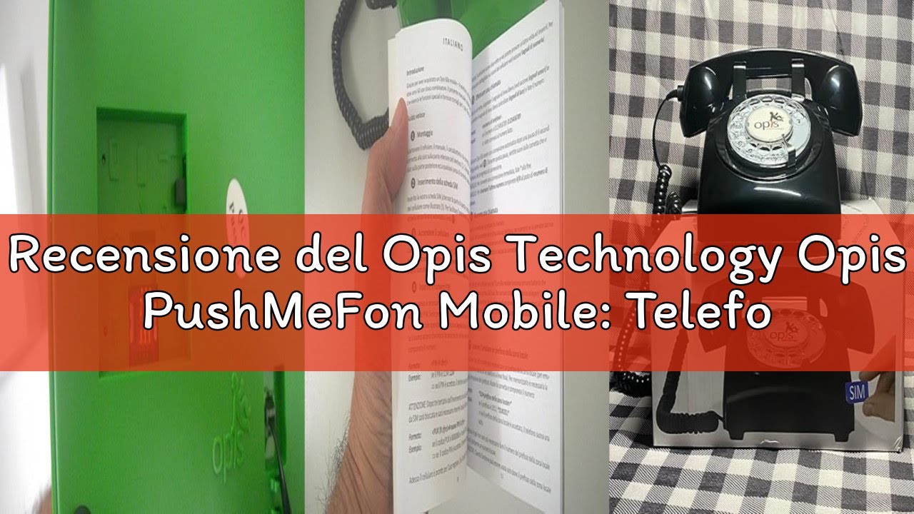 Recensione del Opis Technology Opis PushMeFon Mobile: Telefono fisso GSM con SIM per anziani, stile