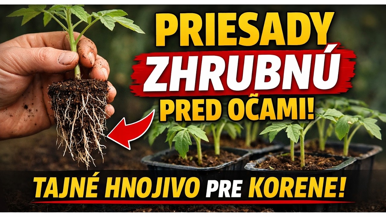 Vaše PRIESADY zhrubnú PRED OČAMI! Tento RECEPT na hnojivo spôsobí explóziu KOREŇOV!