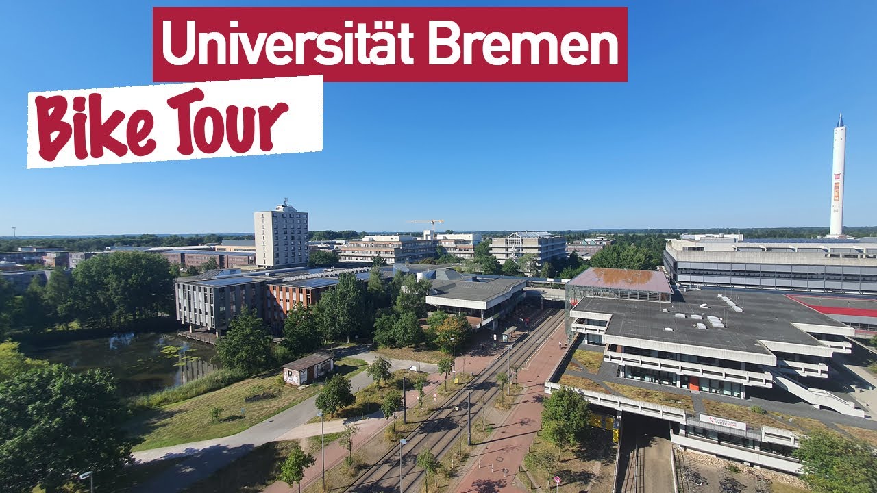 University of Bremen Campus Tour (Biking Through Universität Bremen Campus)