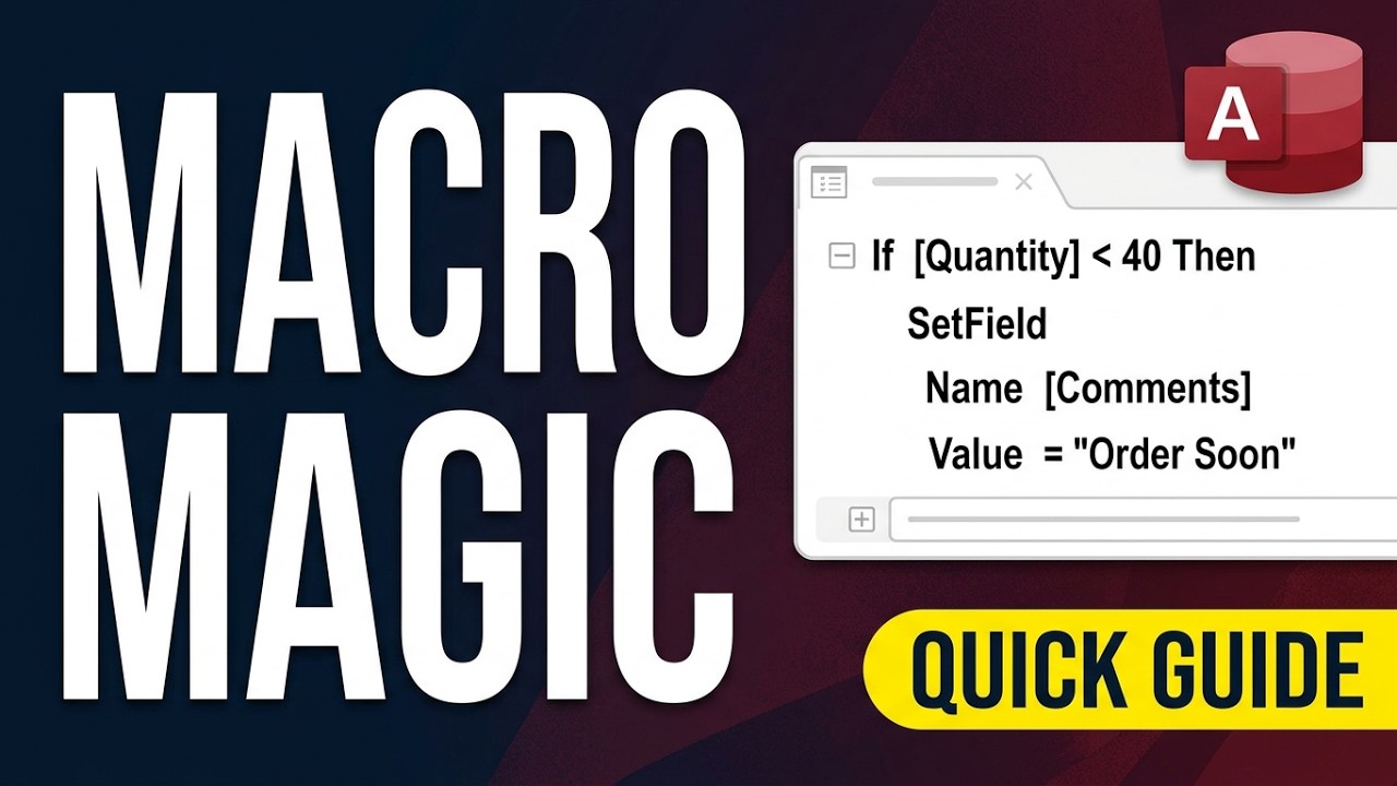 Pre-Populate Fields in Microsoft Access Using BEFORE CHANGE Macro | Macros Tutorial