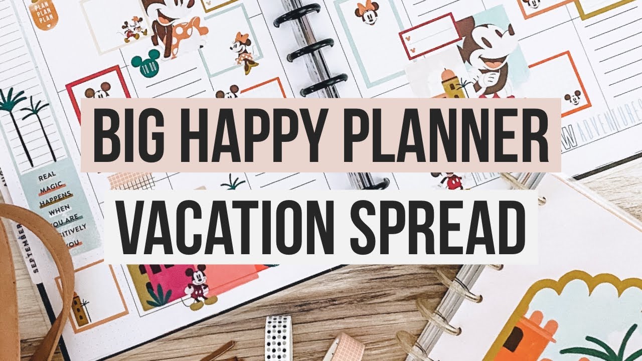 Plan With Me | Big Happy Planner | Disney World Vacation & Birthday Spread! | September 20-26, 2021