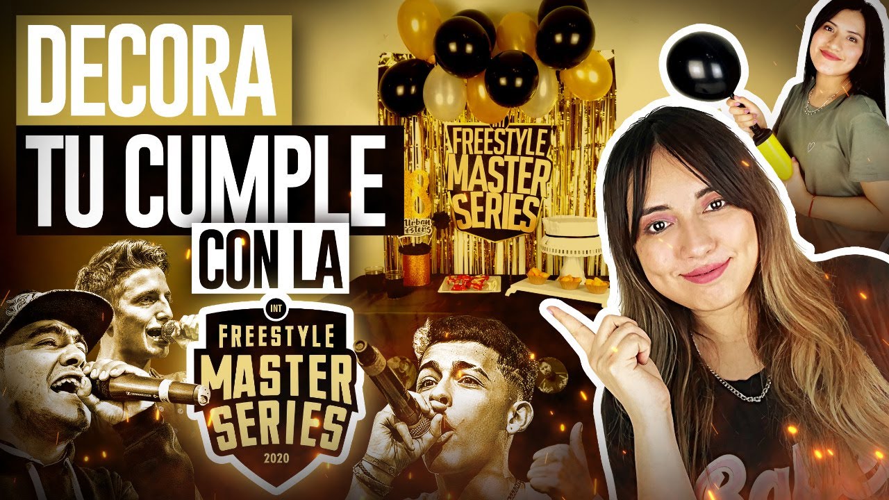 🔥  Decoración de cumpleaños para hombre de la FMS 🔥 rap | fácil y rápido
