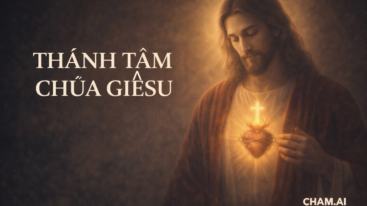 THÁNH TÂM CHÚA GIÊSU | Thánh Ca Phó Thác – Cầu Nguyện Bình An | CHẠM A.I