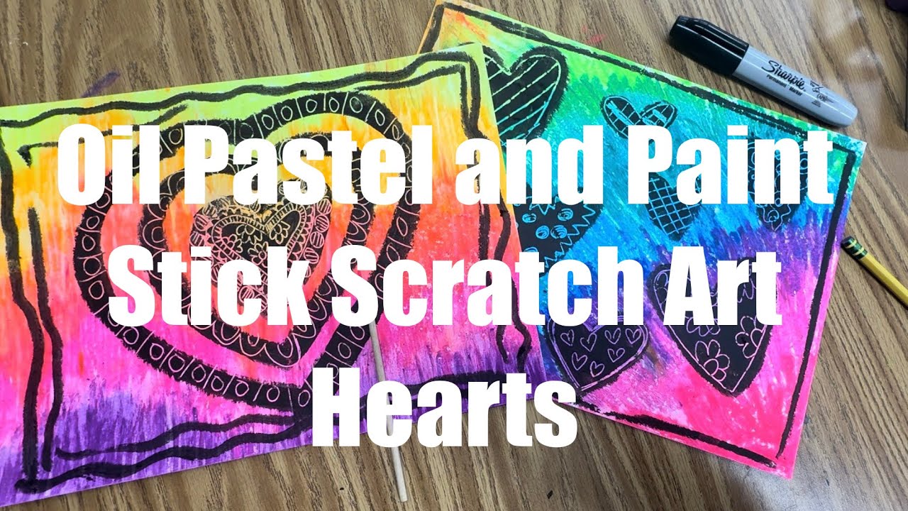 Scratch Art Hearts