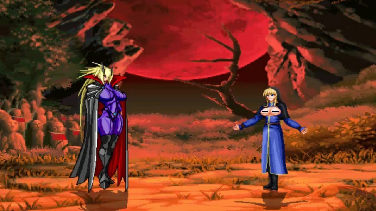 SCHLUSSEL vs DRACULINA BATHORY - High Level Gameplay - KOF Mugen