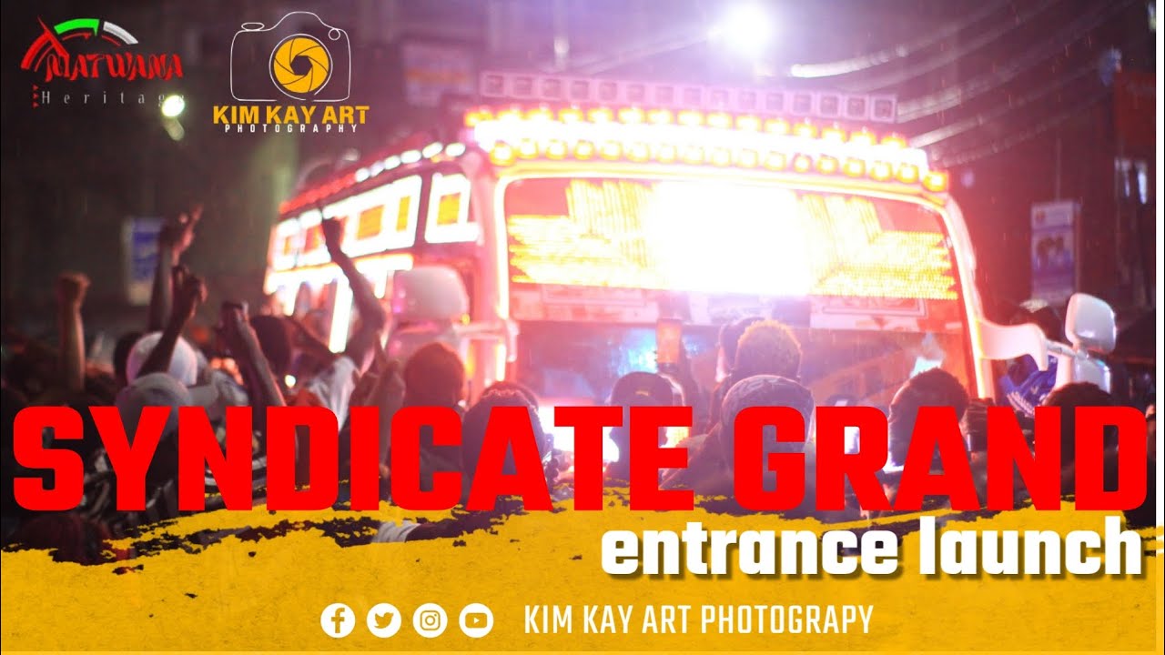 S.Y.N.D.I.C.A.T.E grand entrance launch new Nganya in twon out  on the street of Nairobi #Nganya