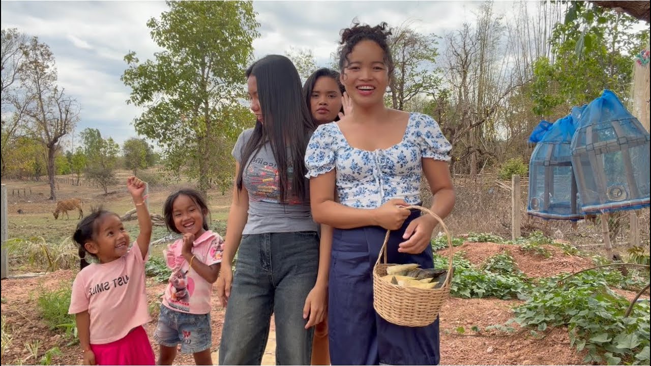 ປົ່ນແມງແຄງຄໍ້ກິນກັບໜຶ້ງຜັກອິຮຸມປ່າ🇱🇦ป่นแมงแคงค้อกินกับนึ่งผักอิฮุมป่า