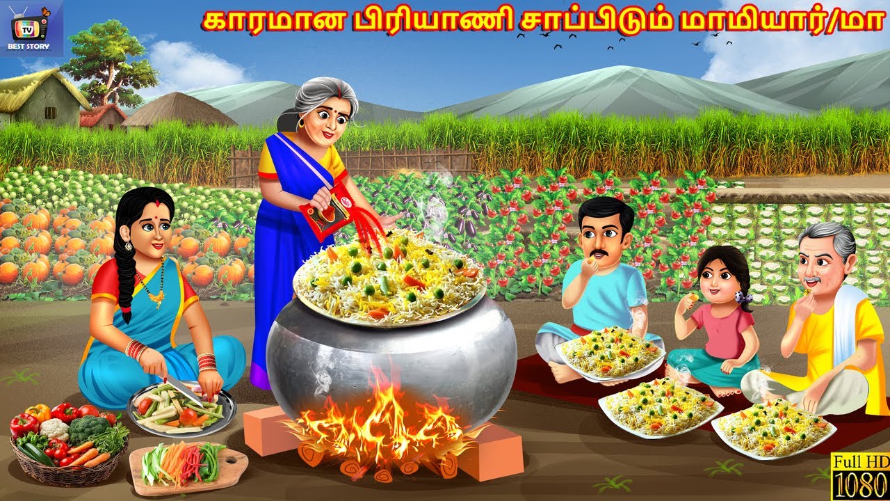 Kāramāṉa piriyāṇi cāppiṭum māmiyār/mā | Tamil Stories | Tamil Moral Story | Tamil Cartoon | Kahaniya