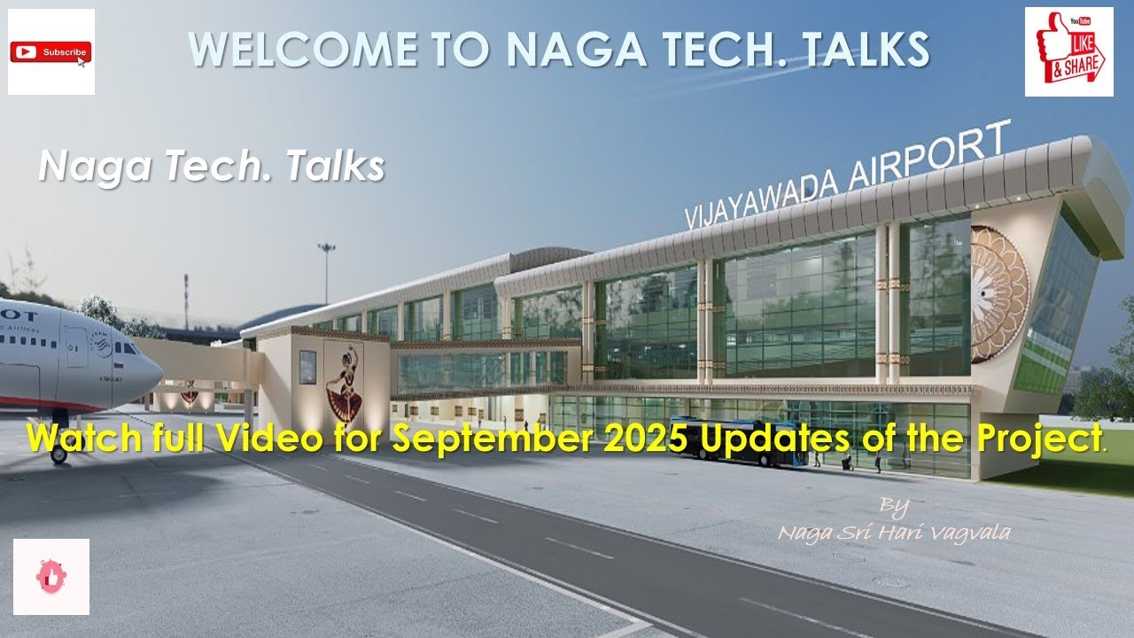 Vijayawada Air Port Project - Latest Status of New Integrated Terminal Building #airportnews