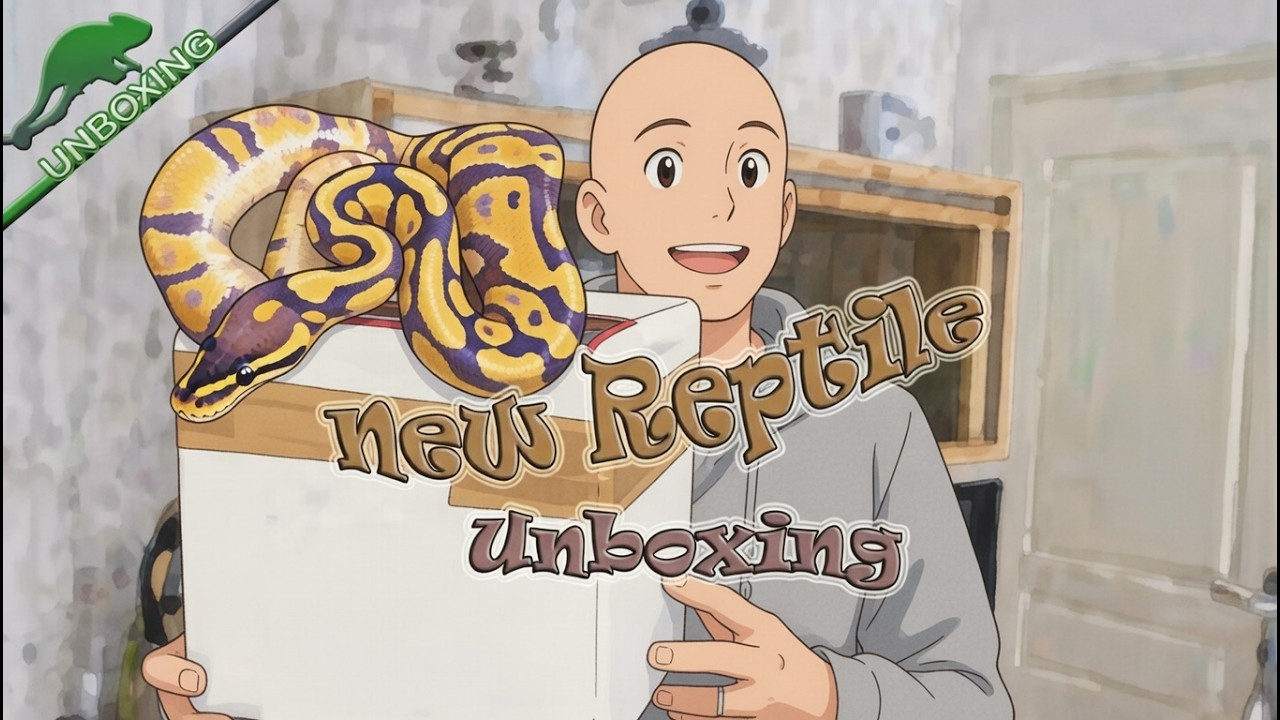 Unboxing nouveau reptile - Python régius banana