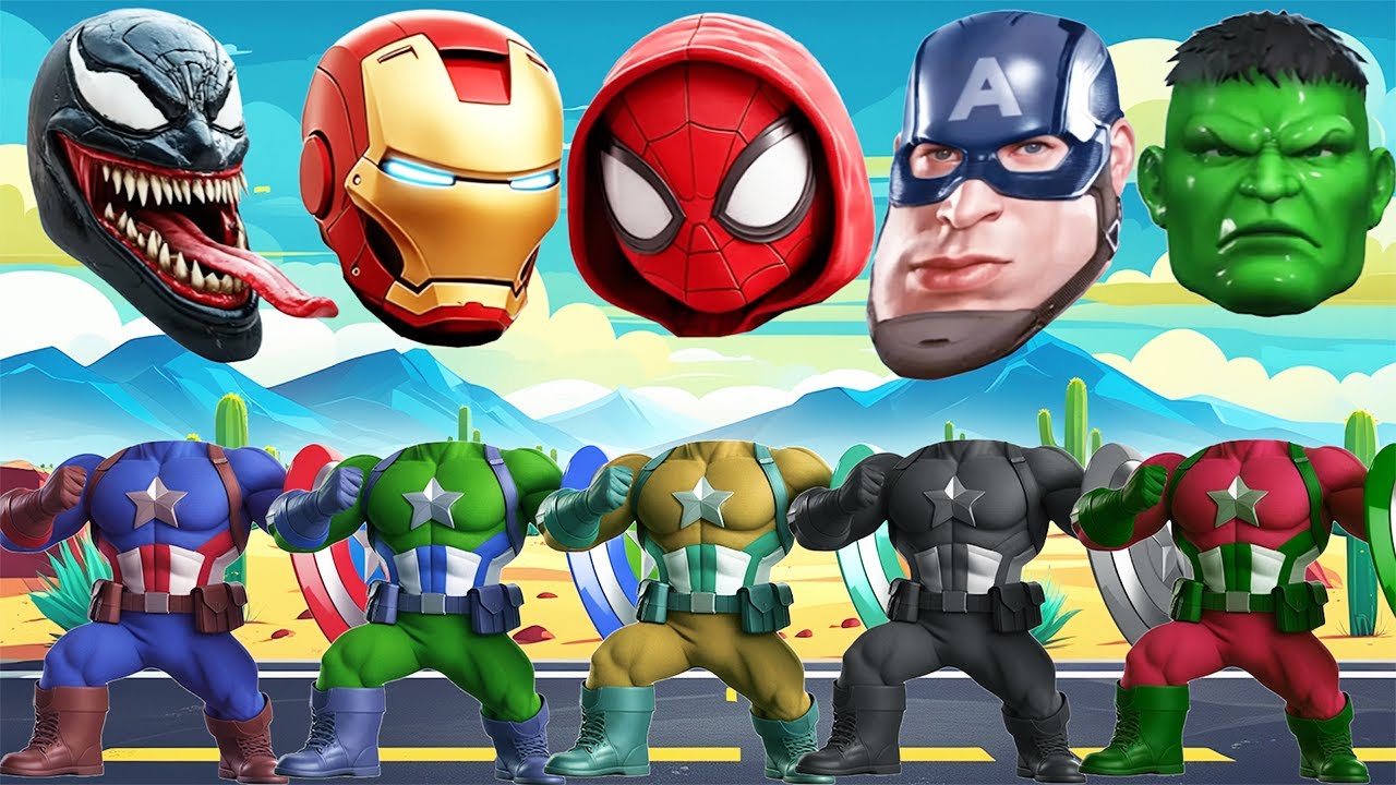 TEBAK GAMBAR TOP SUPERHERO I AVENGERS, CAPTAIN AMERICA, SPIDER MAN, IRON MAN, HULK, VENOM, MARVEL