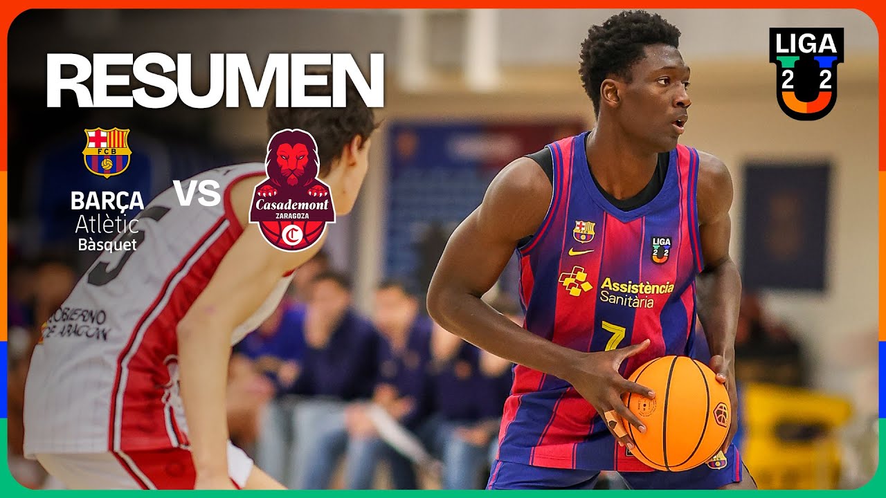 Barça Atlètic - Casademont Zaragoza RESUMEN U22 | Liga U 2025-26 Jornada 14