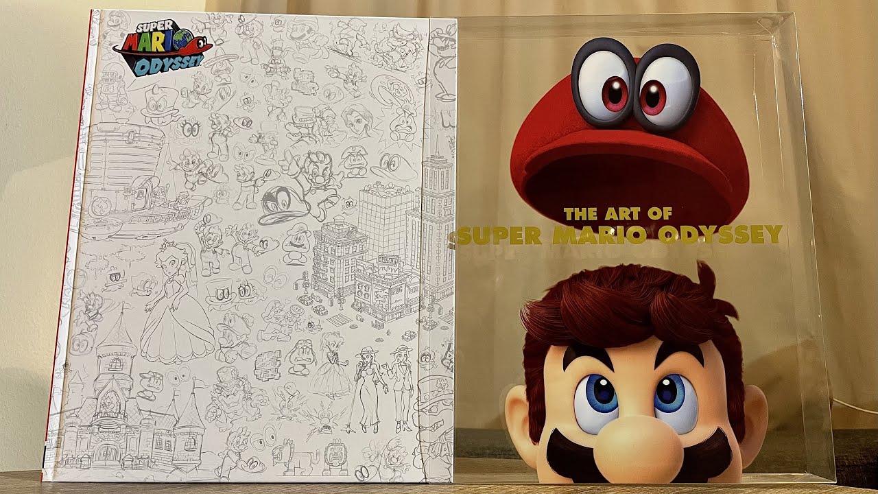 Mario Odyssey Art Book Unboxing • ASMR