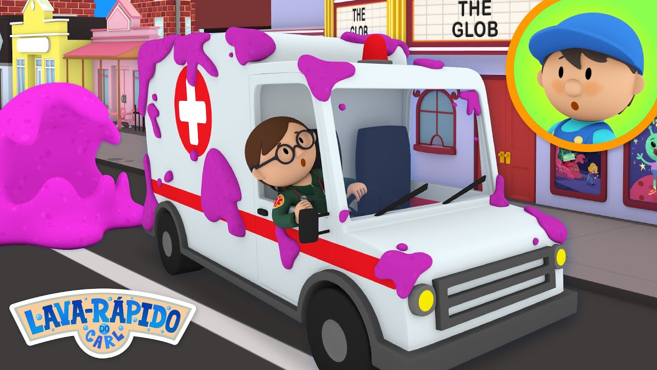 Ambulans Amber | Cuci Mobil Carl | Kartun Untuk Anak-Anak