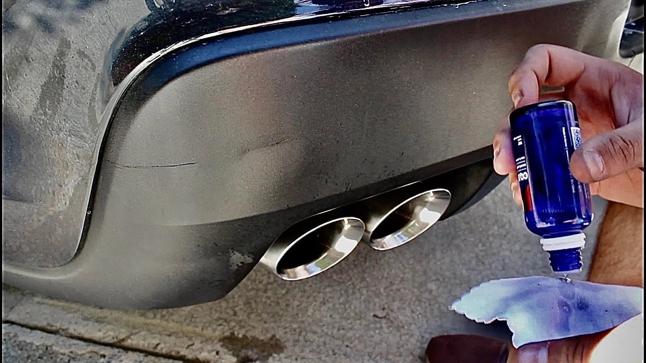 How to Clean, Polish, and Ceramic Coat your Exhaust Tips! | CQuartz UK 3.0 | 2014 Camaro RS V6