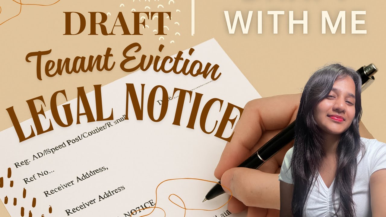 How to Draft a Legal Notice for Unpaid Rent | Draft With Me Ep 02 | Step By Step Drafting