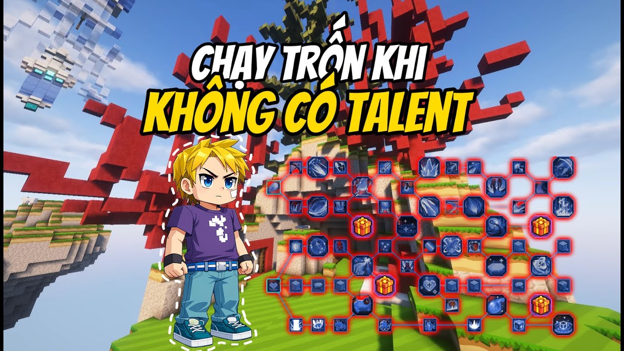 (Blockman Go) Bedwars: Thử Thách Chạy Trốn Khi 0 Dùng Talent Sẽ Như Thế Nào ??