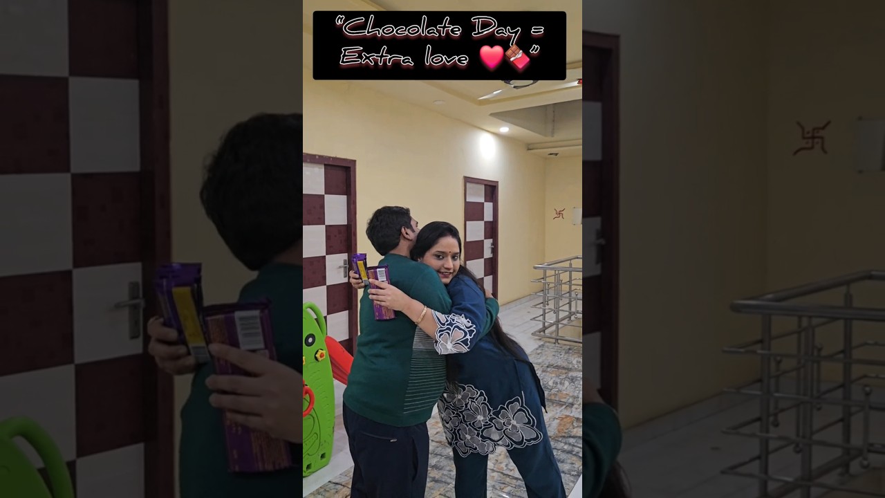 👉 Chocolate Day Surprise 💝 | When He Brings Chocolates & Steals My Heart ❤️🍫 | Couple Goals #shorts