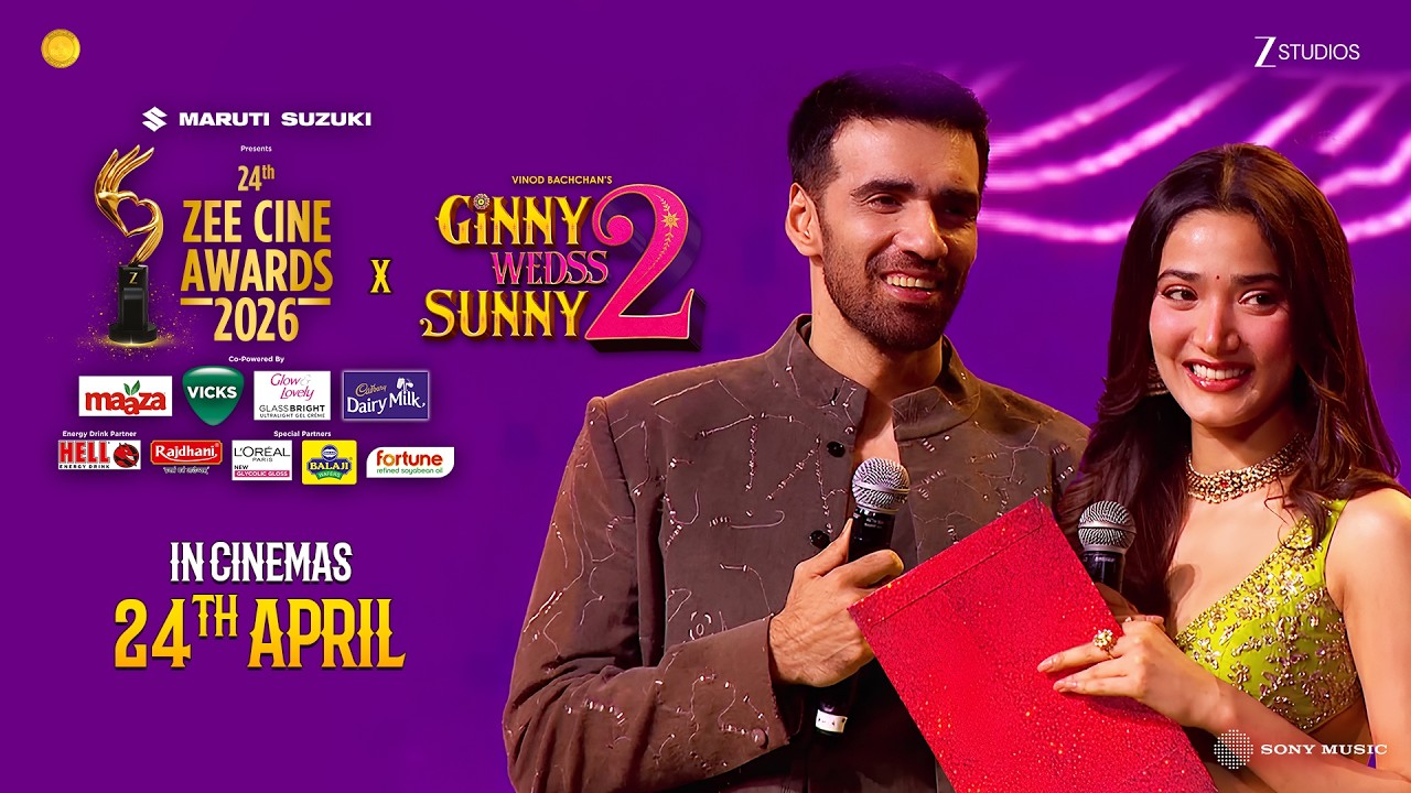 Ginny Weds Sunny 2 in Cinemas April 24 | 24th Zee Cine Awards 2026 on 15th March, Sun, 7:30 PM