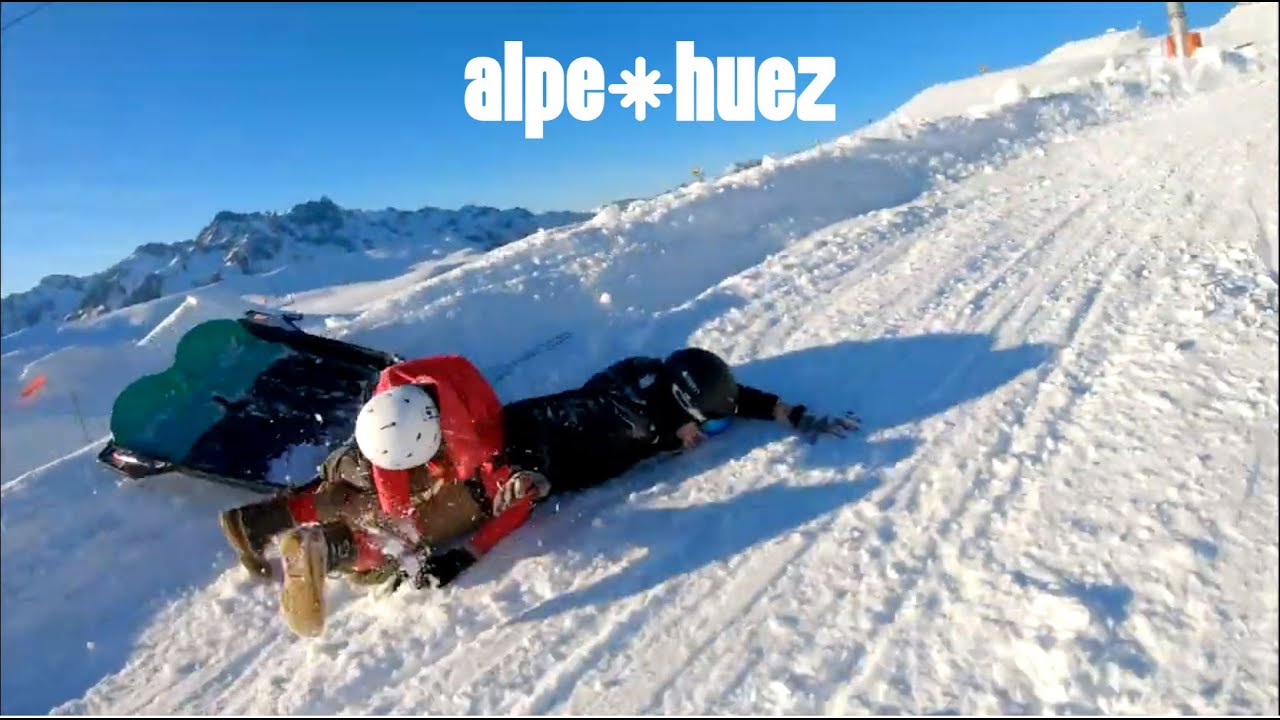 Luge - sledge slot - Alpe d'Huez 🧨🤣