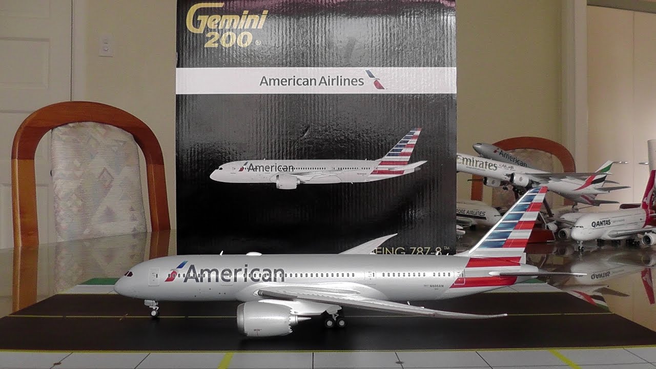 Gemini Jets 1:200 American Airlines 787-8 Unboxing and Review