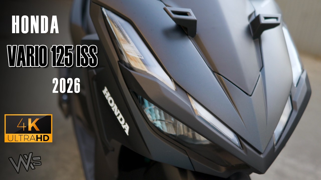 NOWA HONDA VARIO 125 2026 ISS-CBS MATOWA CZARNO-BIAŁA - PRZEGLĄD