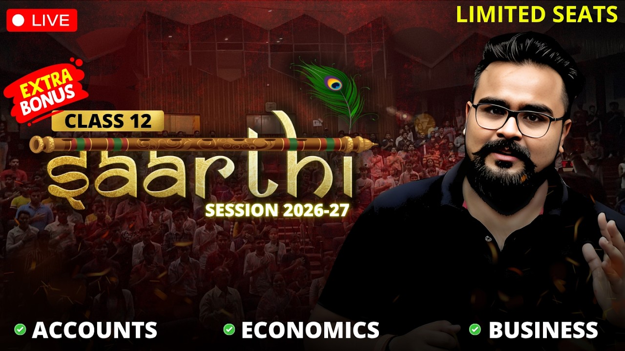 BIG NEWS 📣 SAARTHI 2026-27 🔥 Class 12 COMMERCE | THE GAURAV JAIN