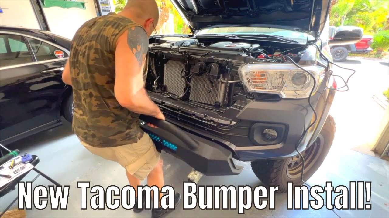 Установка бампера Body Armor Hiline на Toyota Tacoma
