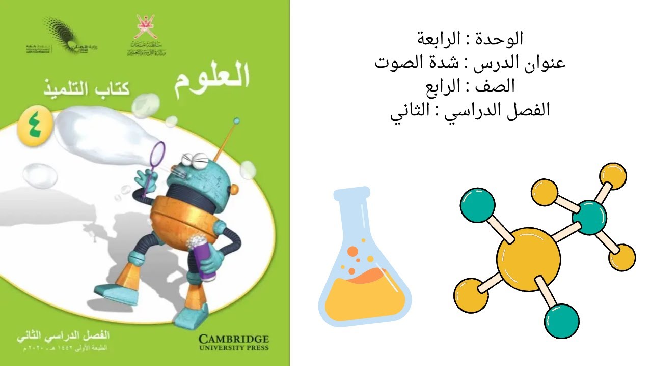 شرح درس شدة الصوت