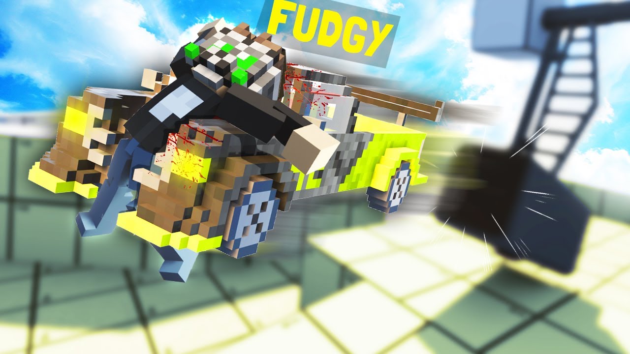 I Destroyed Fudgy with a Super Sonic Car in Teardown Multiplayer (Mods)