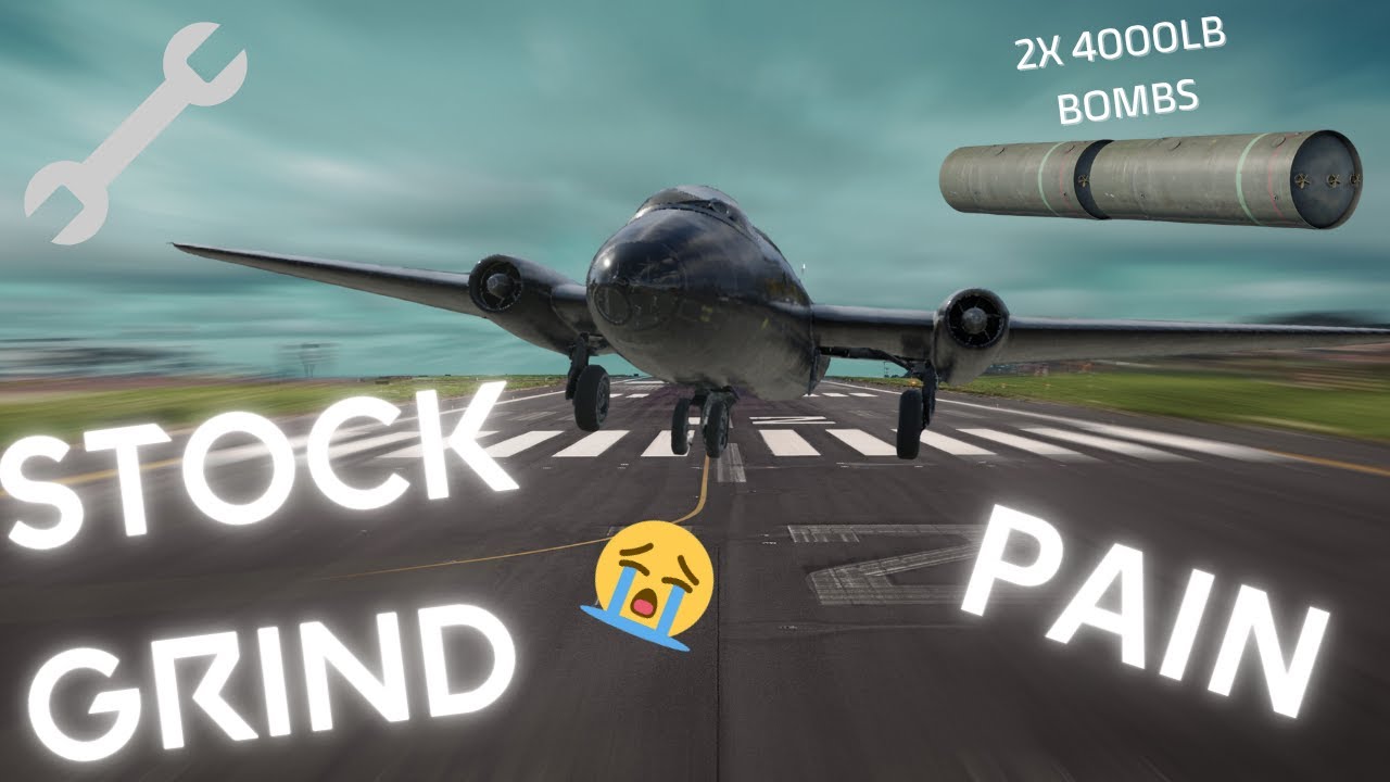 MOST PAINFUL PLANE IN WAR THUNDER? - STOCK CANBERRA GRIND AT 8.3!🥀🥀🥀