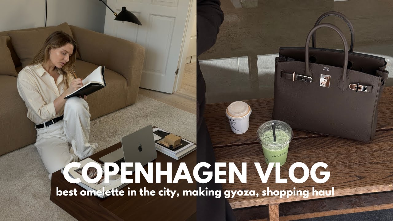 A Monday in my Copenhagen life⎢best omelette in the city, making homemade gyoza, shopping haul