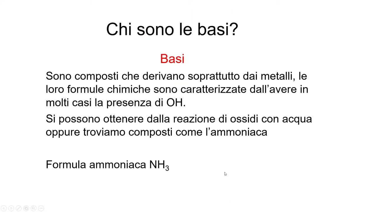 ACIDI E BASI INTRODUZIONE