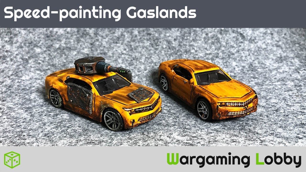 Speed painting cars for Gaslands