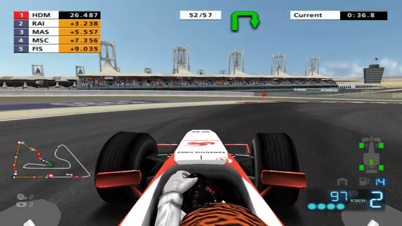 F1 2006 PS2 Career Mode (Hard) - S01 Bahrain - Race
