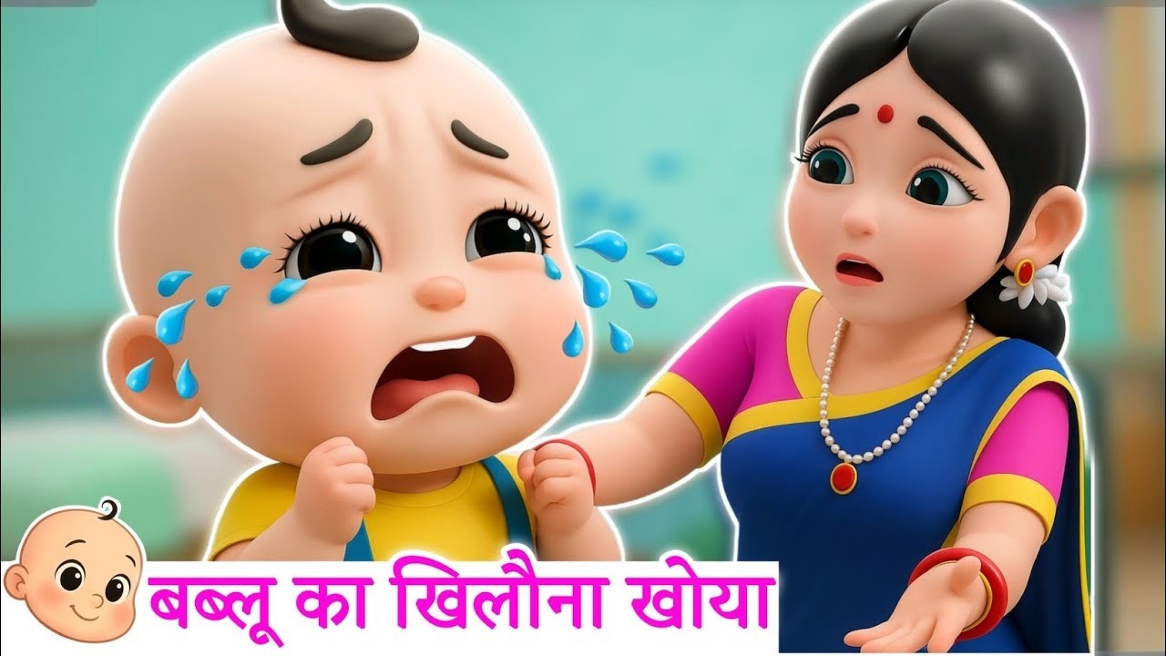 बबलू का खिलौना खोया 😢🧸 | Bablu Lost Toy | Kids Animated Hindi Song