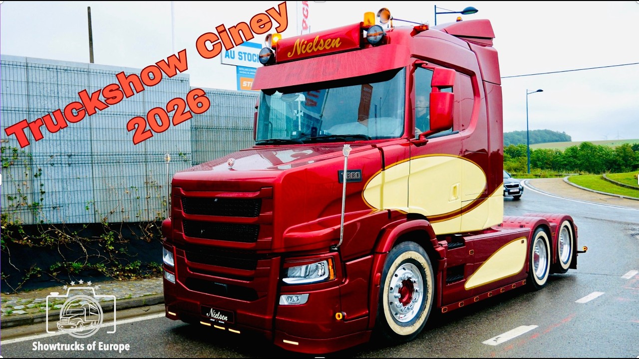 Truckshow Ciney 2026 - arrival of the showtrucks