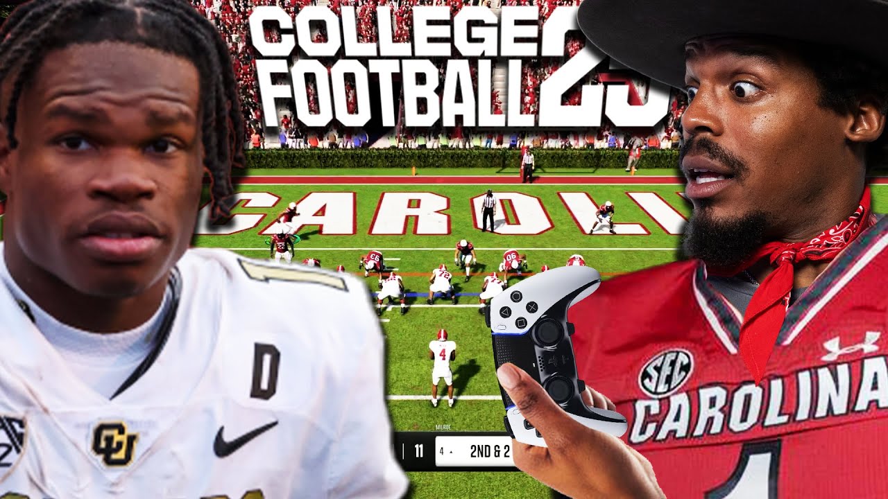 Кэм Ньютон против Трэвиса Хантера в прямом эфире — чиппи | College Football 25