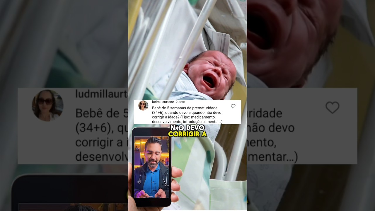 📌 Quando corrigir a idade do beb&ecirc; prematuro? #recemnascido #prematuro #prematuridade