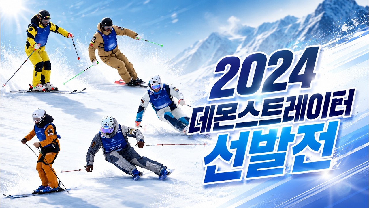 스키의 神 데몬은 이렇게 뽑습니다, 2024 데몬 선발전, 기본에 충실한 스노우플라우, 스템턴, 롱턴, 숏턴, 카빙을 잘 해야 한다!