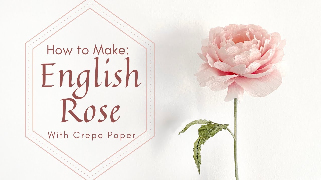 HOW TO MAKE CREPE PAPER ENGLISH ROSES - SCEPTER'D ISLE | Colour 