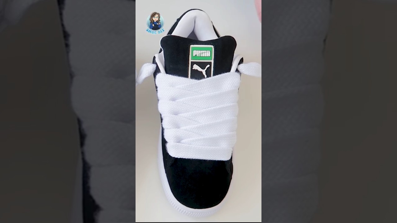 Как свободно зашнуровать кроссовки Puma Suede XL #puma #sneaker #shoediy